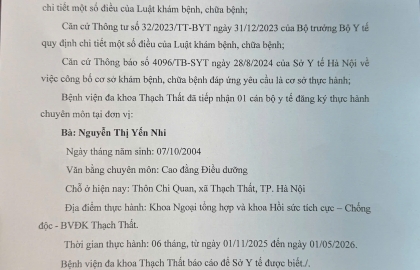 Thư mời chào giá số 1464